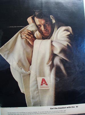 Chemstrand Get the Blanket with A Ad 1965