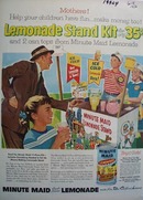 Minute Maid Lemonade Children Have Fun Ad 1956