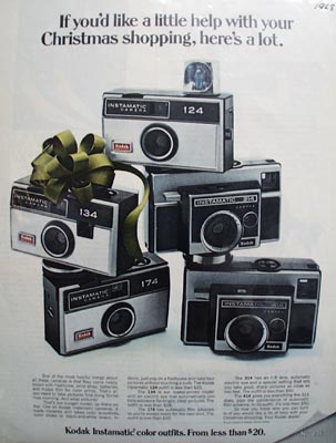 Kodak Help With Christmas Shopping Ad 1968