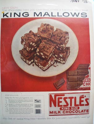 Nestles King Mallows Ad 1956