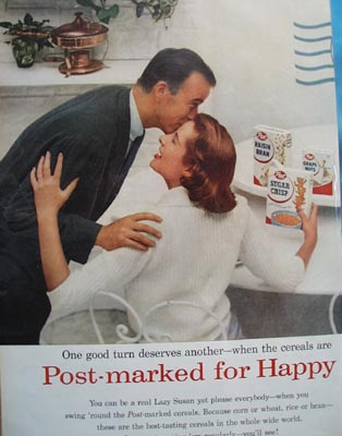 Post Happy Eating Ad 1956