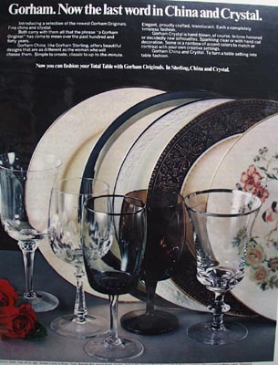 Gorham Last Word in China Ad 1972