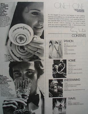 Aynsley & Waterford China & Crystal Ad 1972.