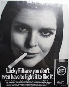 Lucky Filters Don't Have to Light Ad 1968