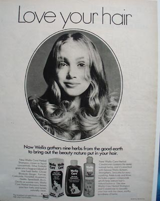 Wella Care Shampoo Love Your Hair Ad 1972