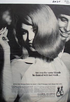 Clairol Shampoo Are You The Same Blonde Ad 1966