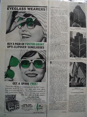 Foster Grant Eyeglass Wearers Ad 1962
