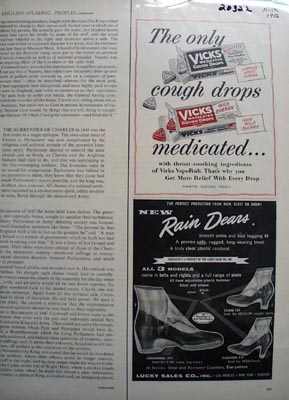 Vicks Cough Drops Medicated Ad 1956