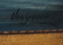 Dutch painting landscape, 1920 era. Signed Van Gauck