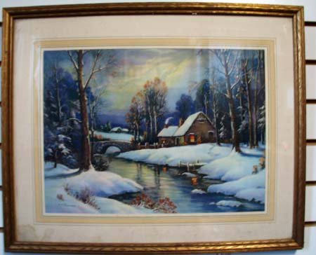 Snow covered Print by Thomson.