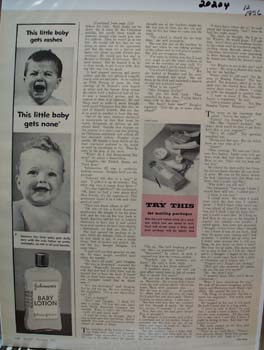 Johnson Baby Lotion This Little Baby Ad 1956