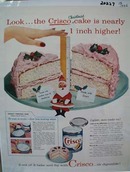 Crisco Cake is Higher Ad 1956