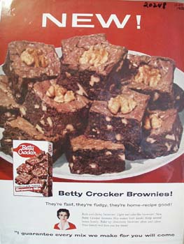 Betty Crocker Brownie Ad 1956