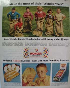 Wonder Bread Children Sack Race Ad 1966