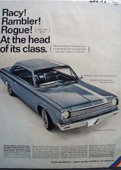 American Motors Racy Rambler Ad 1966
