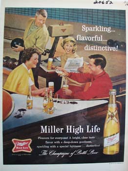 Miller High Life Pleasure for Everyone Ad 1964