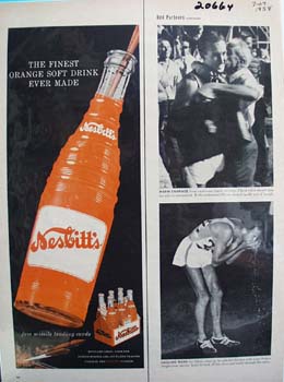 Nesbitts Orange Finest Ever Made Ad 1958