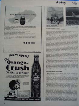Orange Crush Rush Rush Ad 1943