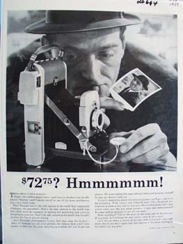 Polaroid Land Camera 72.75 Ad 1959