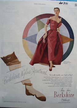 Berkshire Stockings Glorious New Look Ad 1949