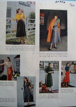 Models in Designer Clothes Ad 1949