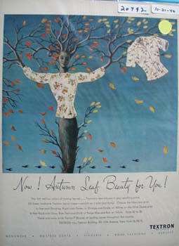 Textron Autumn Leaf Beauty For You Ad 1946