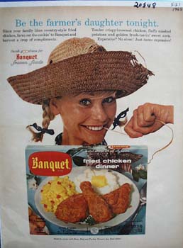Banquet Dinner Be Farmers Daughter Ad 1965