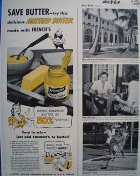 Frenchs Mustard Save Butter Ad 1943