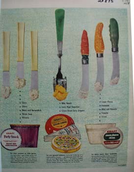 Kraft Cheese and Silverware Ad 1958