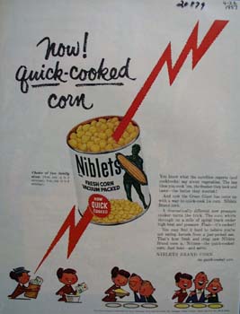 Niblets Corn Quick Cooked Ad 1957