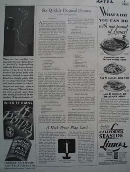 Mortons Salt When it Rains Ad 1930