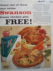 Swanson Chicken Pie Ad 1958