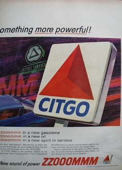 Citgo Something More Powerful Ad 1965