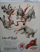 Texaco Dalmatian Lots of Snap Ad 1951