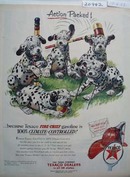 Texaco Dalmatian Action Packed Ad 1953