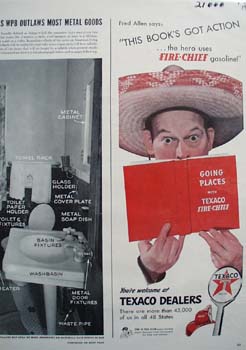 Texaco Books Got Action Ad 1942