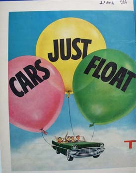 Texaco Cars Just Float Ad 1957