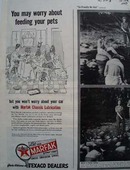 Texaco Worry About Feeding Pets Ad 1943