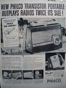 Philco Corp.Outplays Radios Ad 1958