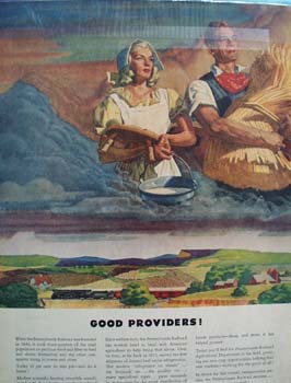 Pennsylvania RR Good Providers Ad 1946