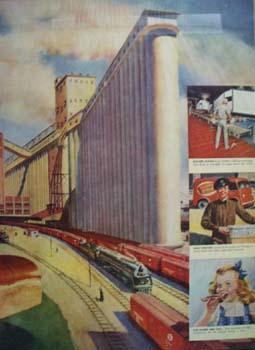 Pennsylvania RR From Field to Table Ad 1946