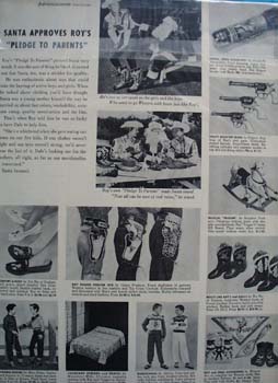 Roy Rogers Dreams of Santa Ad 1954