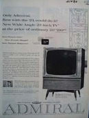 Admiral TV First With 23 Ad 1960