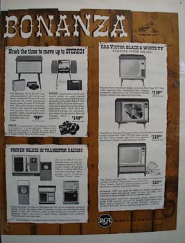 RCA Victor Bargain Bonanza Ad 1964