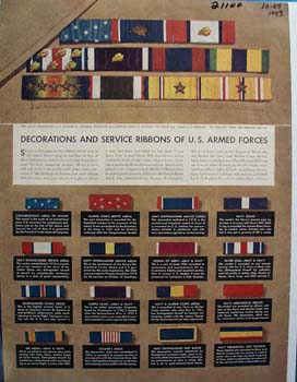 Decorations Service Ribbons US Forces 1943