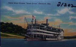 Coney Island Steamer Island Queen Ohio Post Card