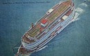 Aerial View Coney Island Steamer Island Queen Ohio Post Card