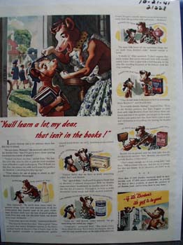 Borden's You'll Learn A lot Ad 1941