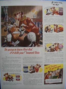 Bordens Going to Learn First Aid Ad 1942
