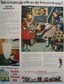 Bordens Hold On To Your Pep Ad 1954